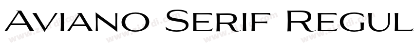Aviano Serif Regular字体转换